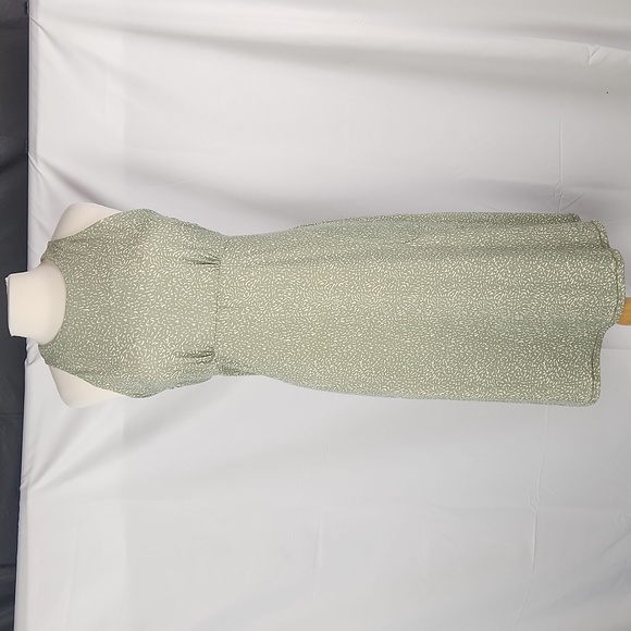 Prana Jewel Lake Dress XL Halter Midi Juniper Green Sharkstooth Outdoors Boho - Picture 1 of 11